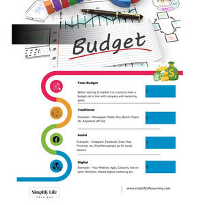 Printable - Simplify Life Your Way Budget Template