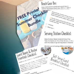 FREE Printable - Summer Checklist Printable Bundle